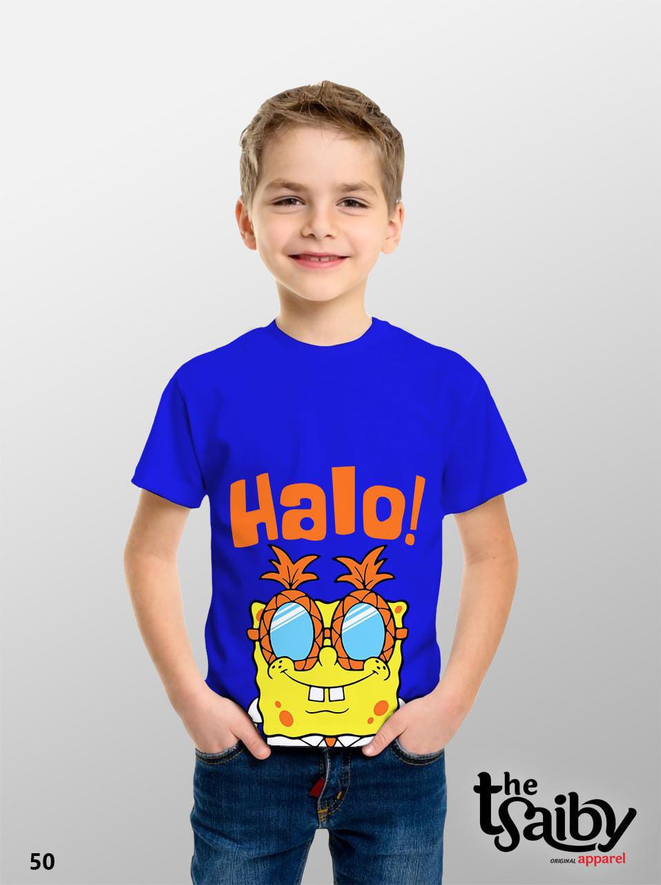 Pakaian Anak Kaos Anak Karakter Patrick &amp; Spongebob