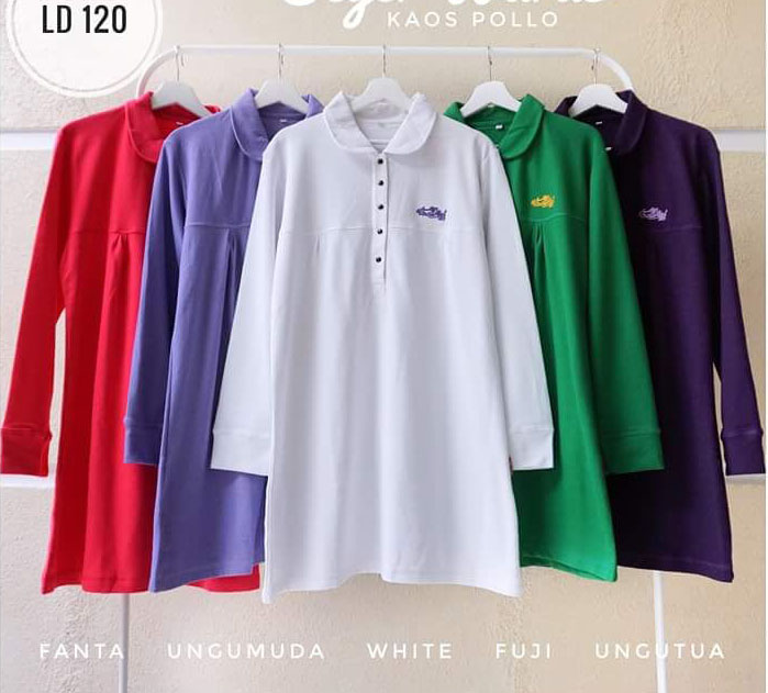 Tunik Kaos Polo Wanita