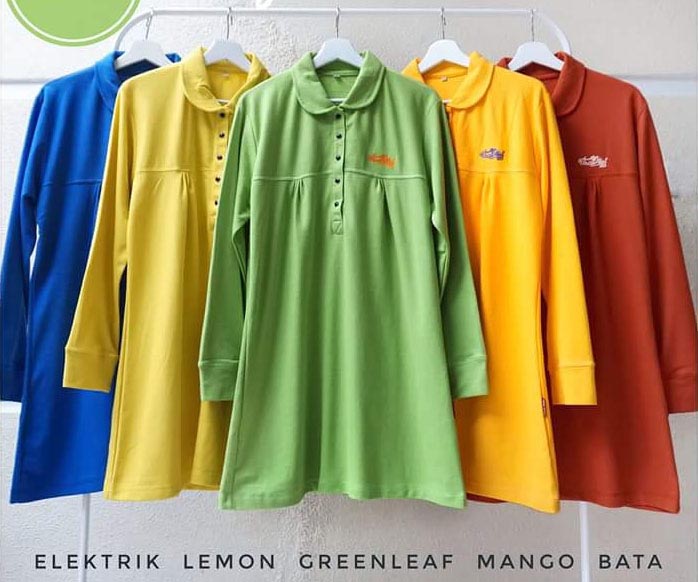 Tunik Kaos Polo Wanita