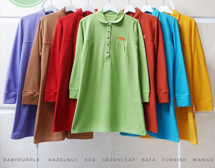 Tunik Kaos Polo Wanita