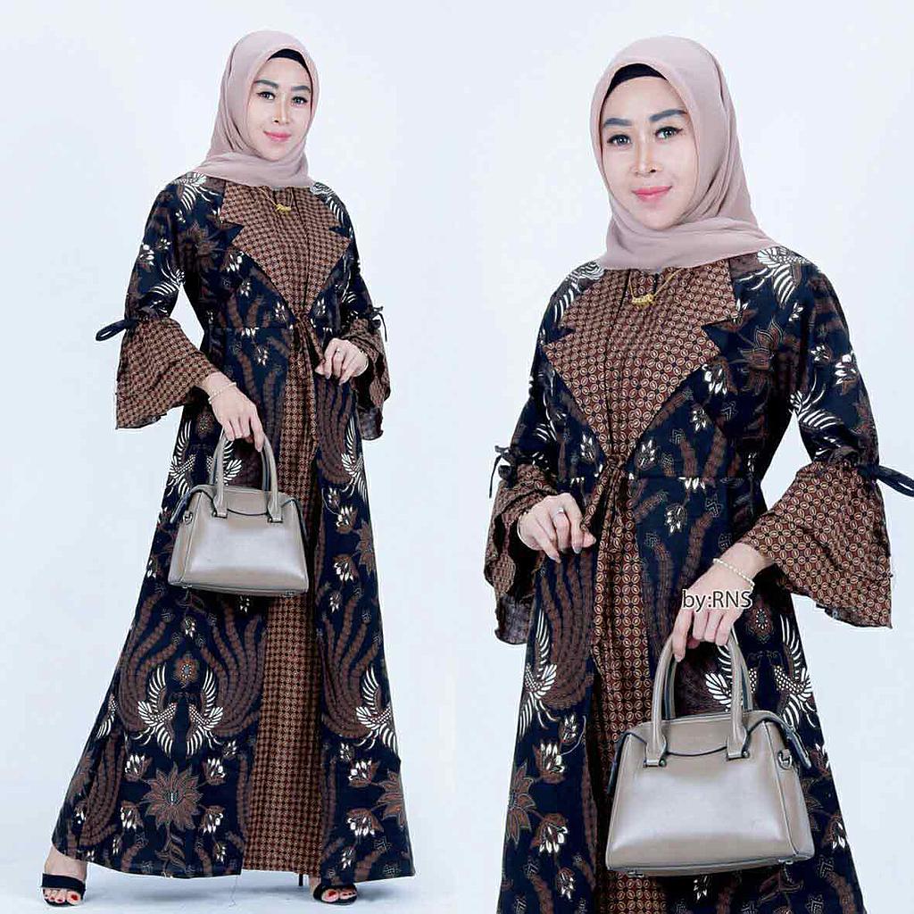 Dress / Gamis Batik Model Rompi 4
