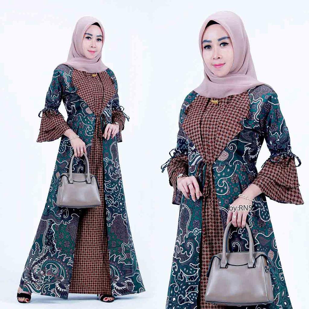 Dress / Gamis Batik Model Rompi 9