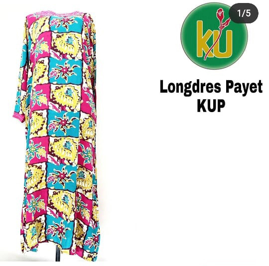 Daster Batik Kencana Ungu / Longdress Payet KUP