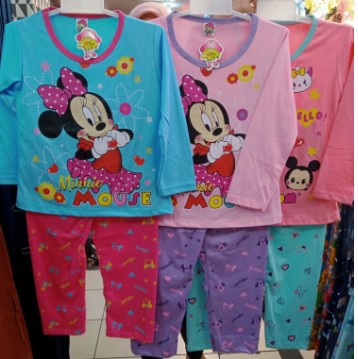 Baju Tidur Anak Mickey Mouse &amp; Tsum Tsum