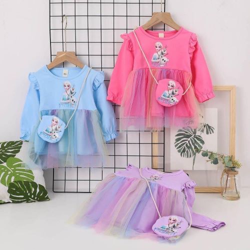 Pakaian Anak Dress Baby Fozen