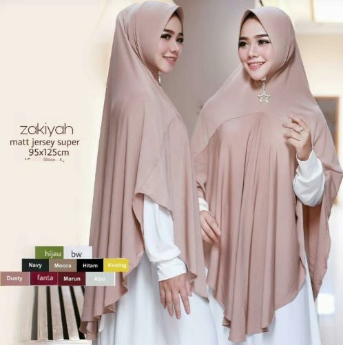 Hijab Kerudung Zakiyah Jersey Premium
