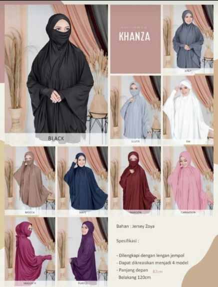 Hijab Kerudung Khanza Jersey Zoya