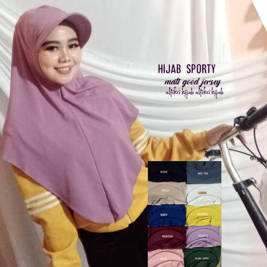 Hijab Kerudung Sporty Jersey