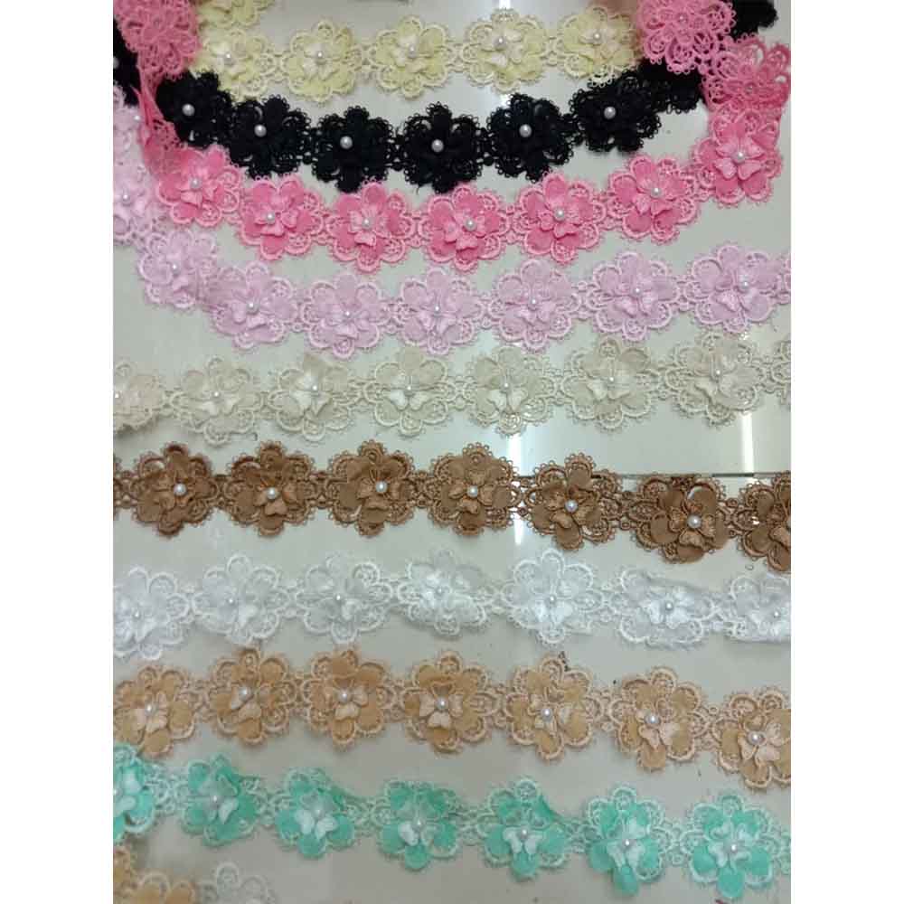 Renda Bunga 3d Warna Pasar Baru Online