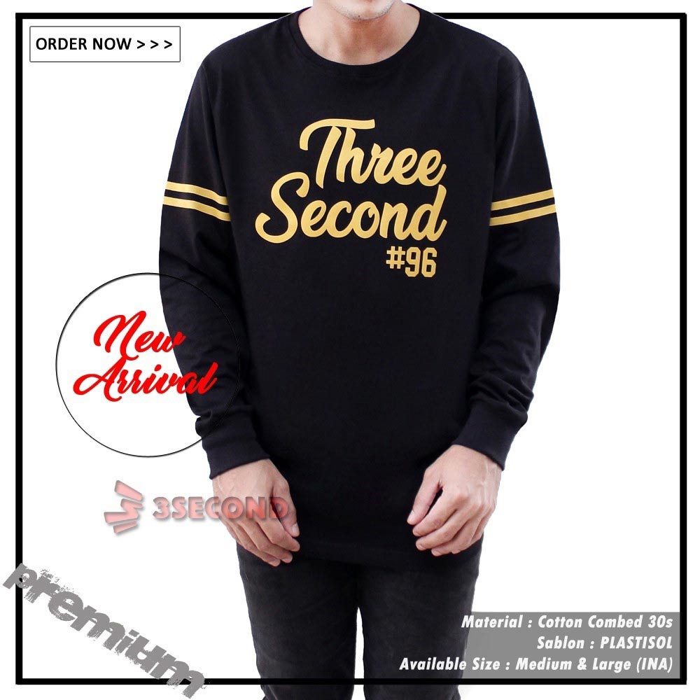 Kaos Oblong Pria Lengan Panjang