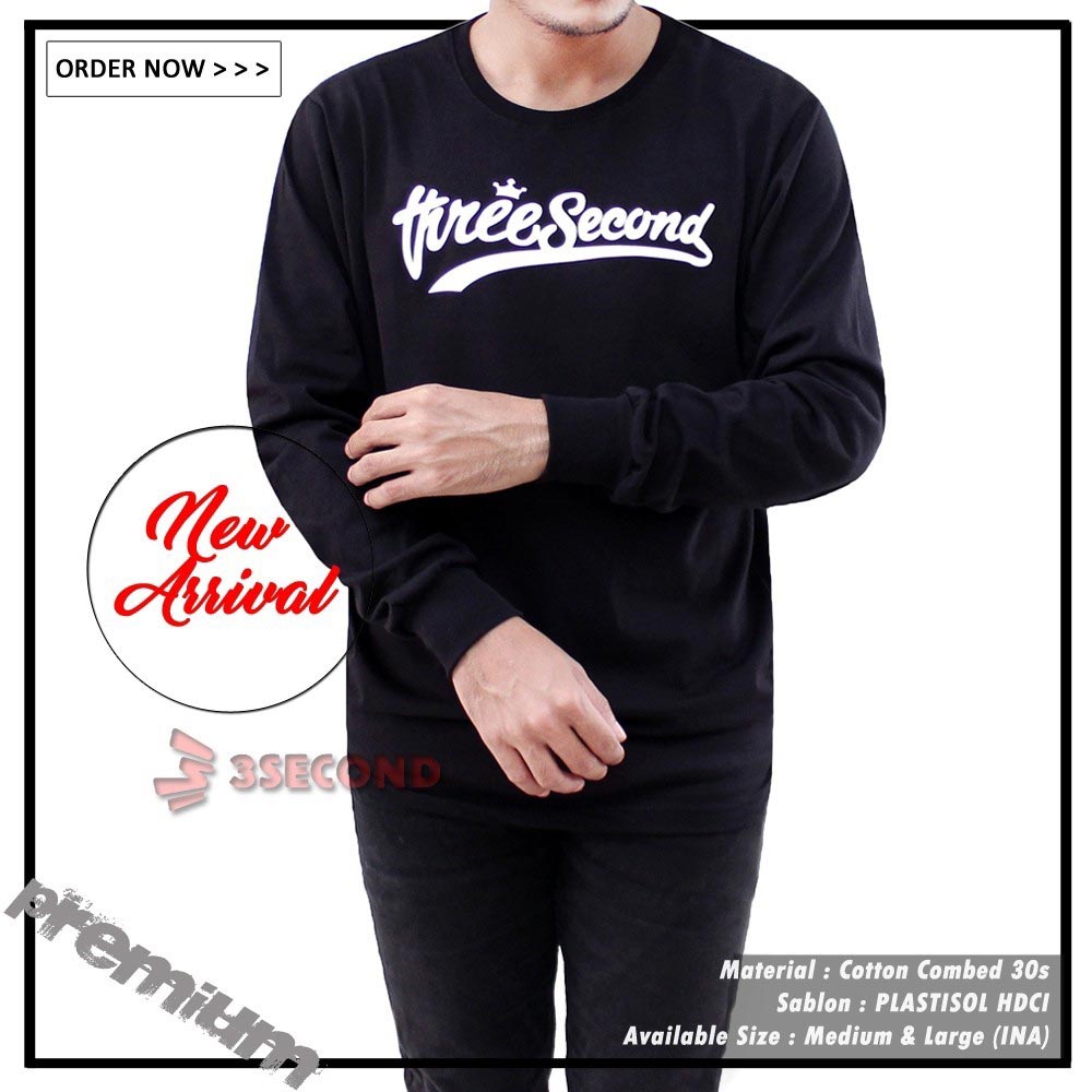 Kaos Oblong Pria Lengan Panjang