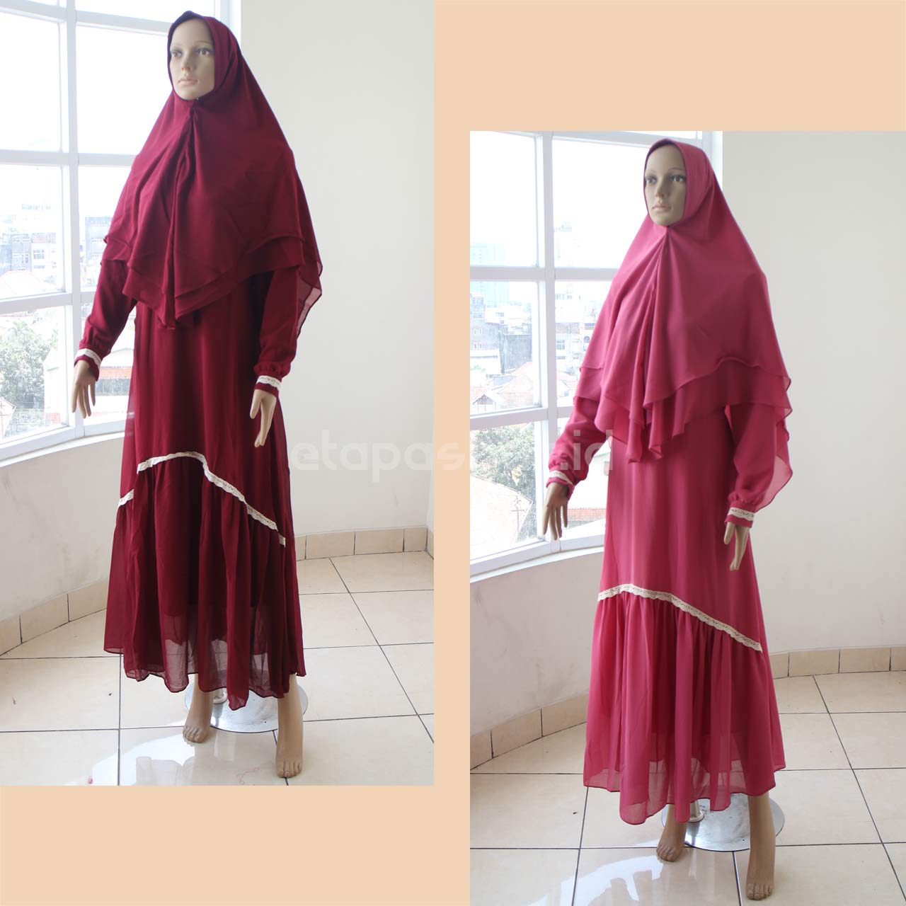 Gamis Syar'i Renda List Satu
