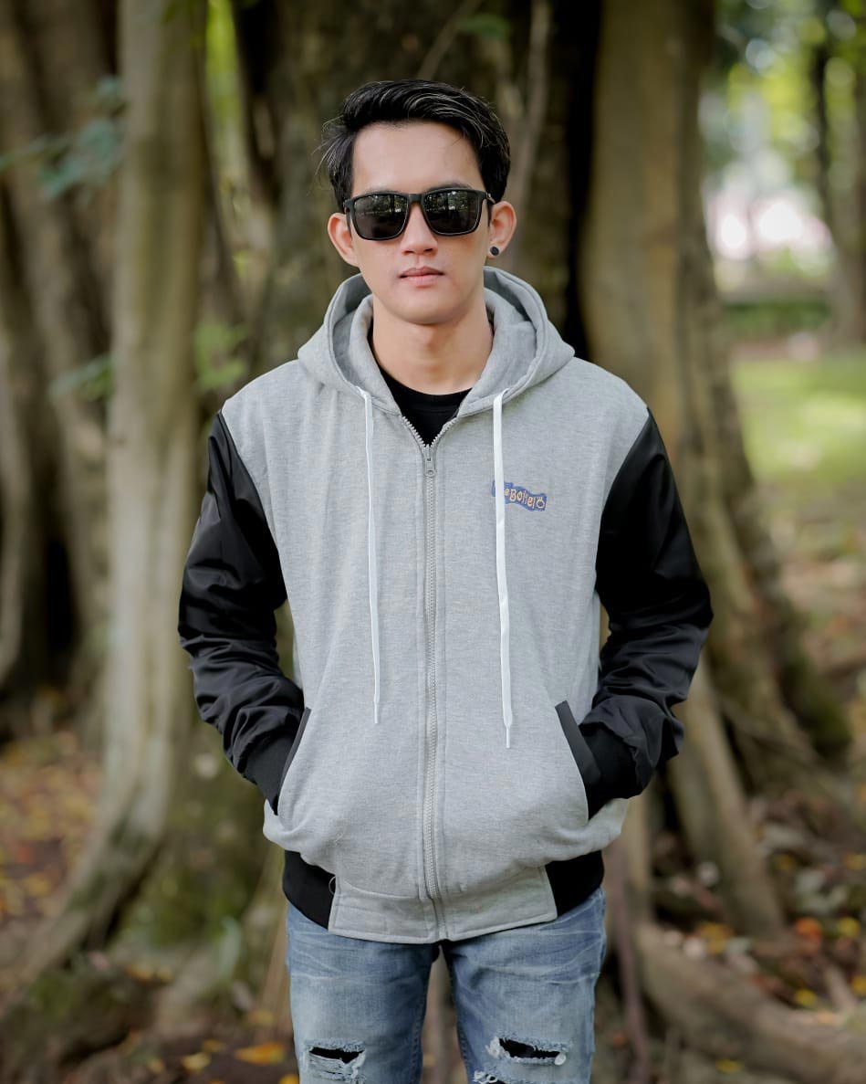 Jaket Bomber Hoodie Ori BJL Kombinasi