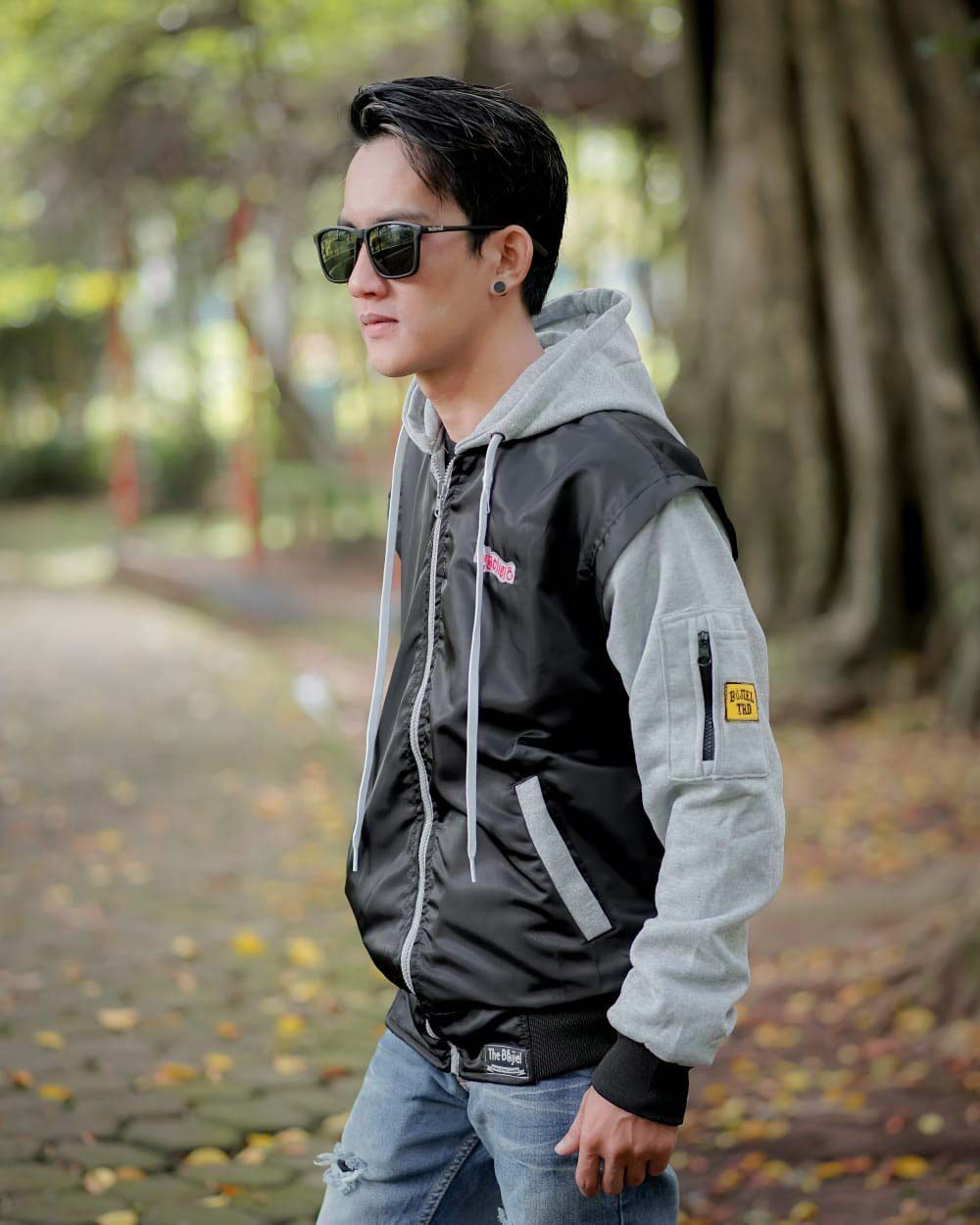 Jaket Bomber Hoodie Ori BJL Kombinasi