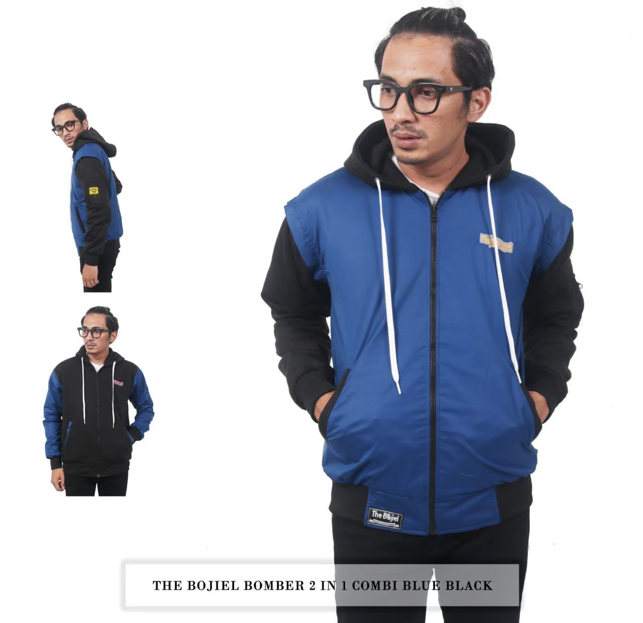 Jaket Bomber Hoodie Ori BJL Kombinasi