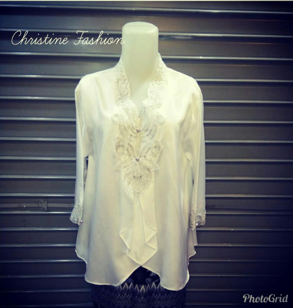 Atasan / Blouse Aplikasi Bordir Tulip 1
