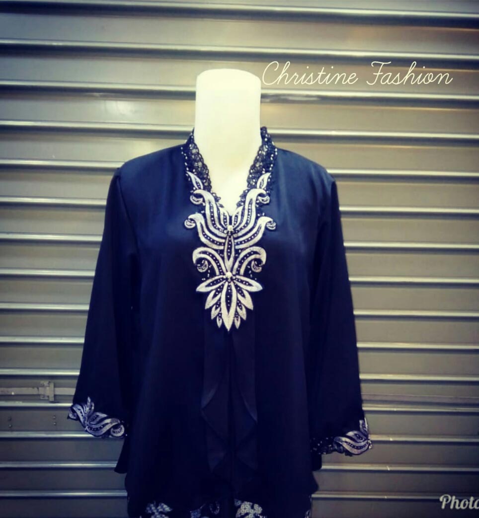 Atasan / Blouse Aplikasi Bordir Tulip 2