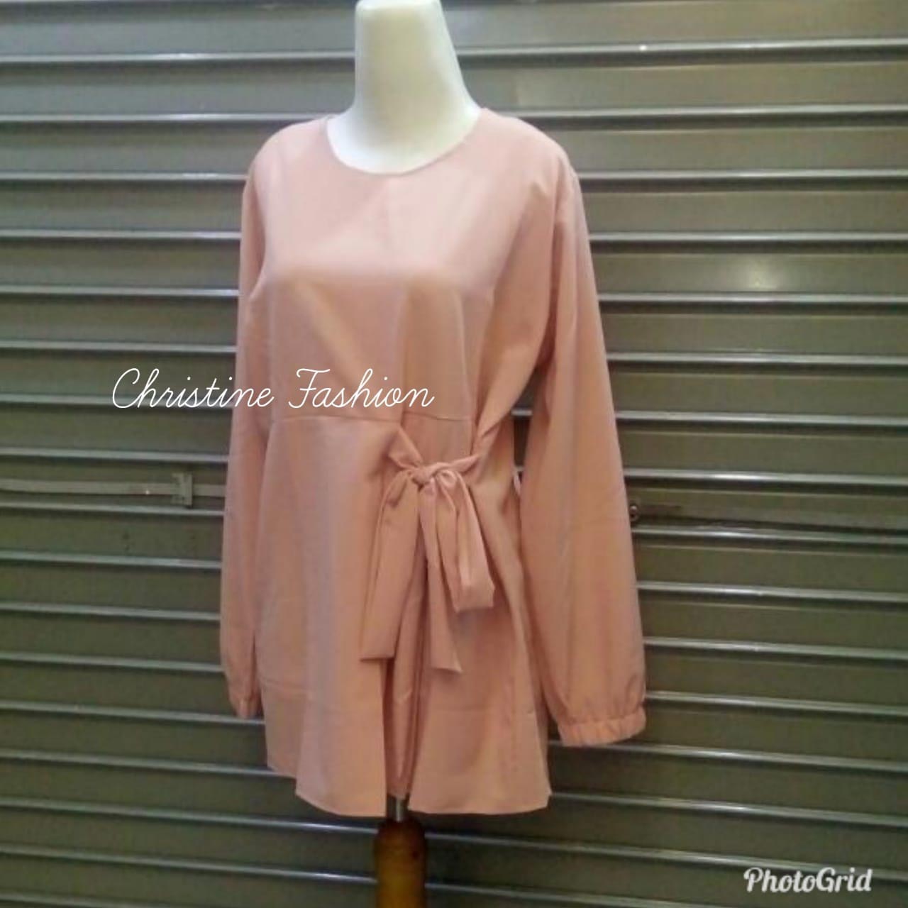 Atasan / Blouse Simple Tali Pinggang