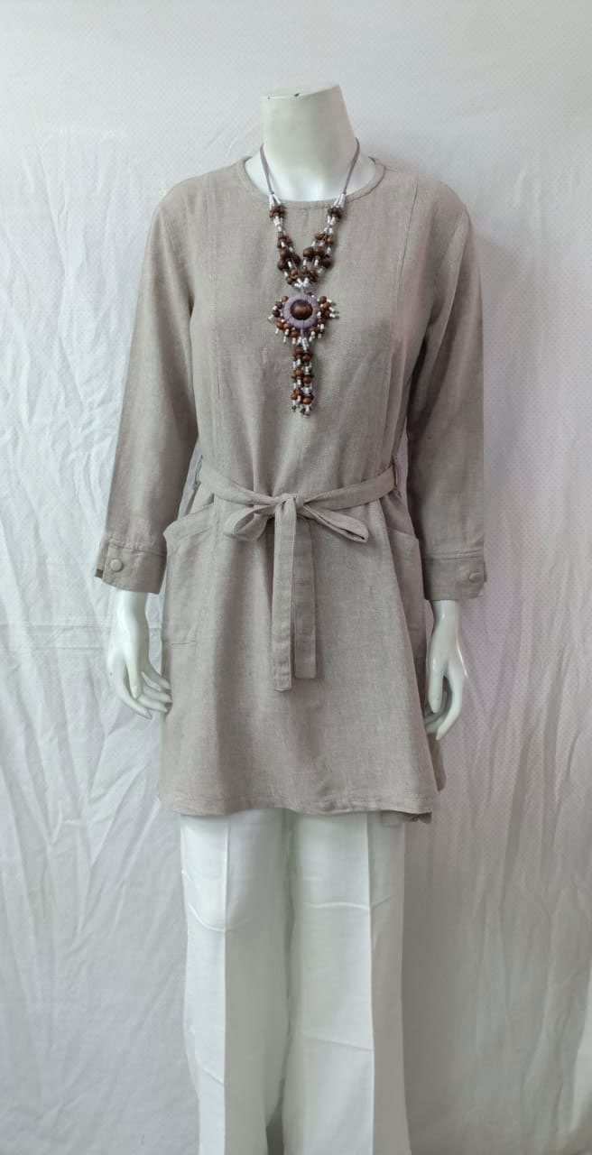 Atasan / Tunik Tali Linen Polos