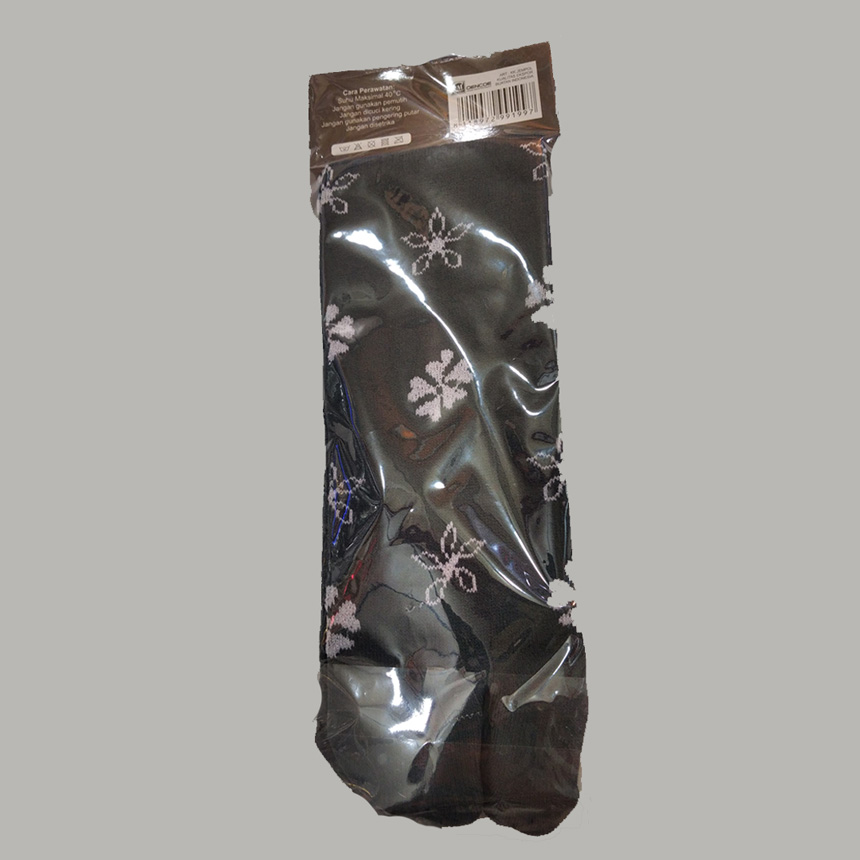 Kaos Kaki Wanita Panjang Motif / 3Pcs