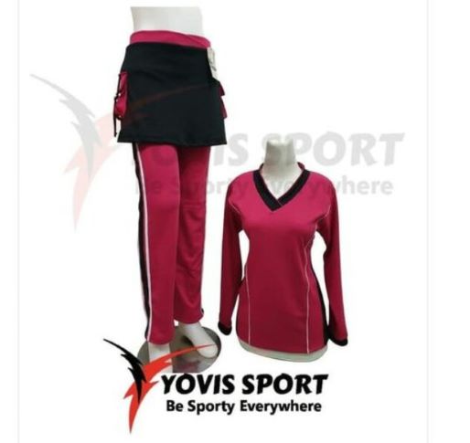 Pakaian Olahraga / Pakaian Senam Yovis Sport Polos