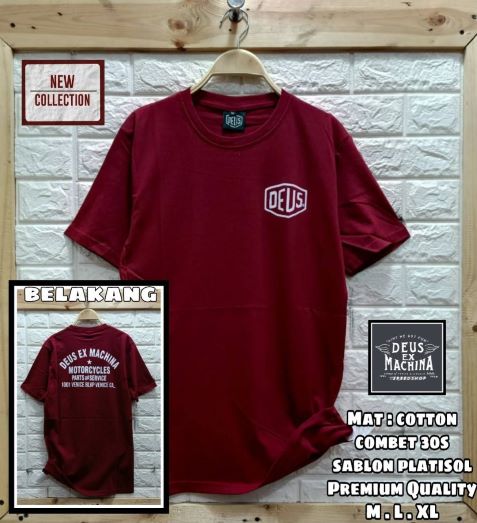 Pakaian Pria Kaos Oblong Katun Kombed 30s Gbr2