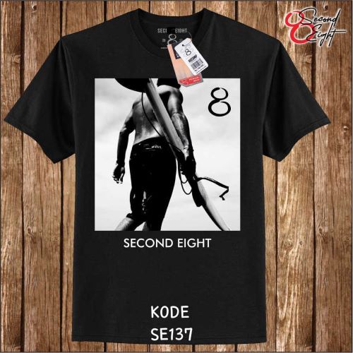 Pakaian Pria Kaos Oblong Katun Kombed 30s Second Eight Gbr 4