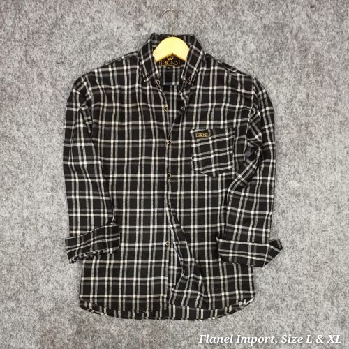 Pakaian Pria Kemeja Flanel Import Gbr 2