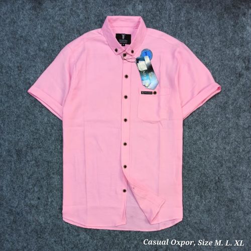 Pakaian Pria Kemeja Casual Polos