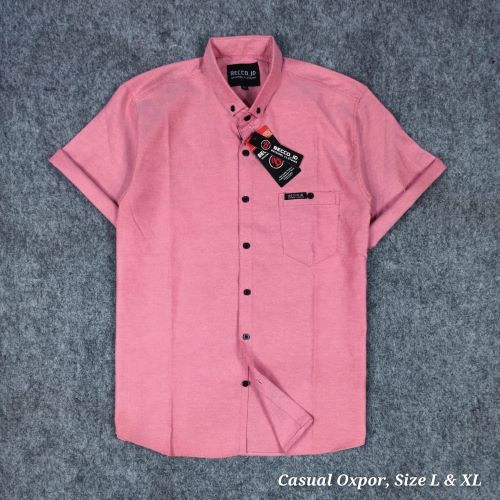 Pakaian Pria Kemeja Casual Polos
