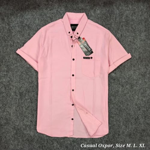 Pakaian Pria Kemeja Casual Polos