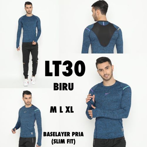 Pakaian Olahraga Baselayer Pria Slim Fit LT30