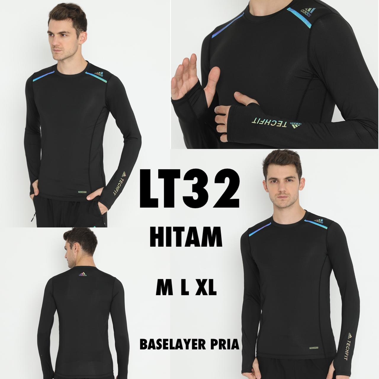 Pakaian Olahraga Baselayer Pria Slim Fit LT32