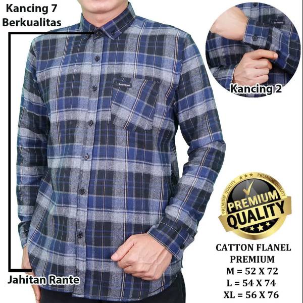 Kemeja Flanel Premium