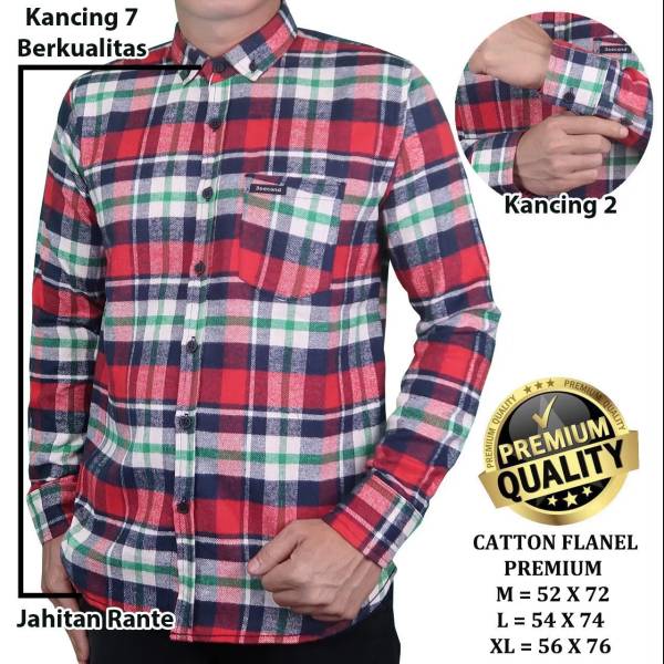 Kemeja Flanel Premium