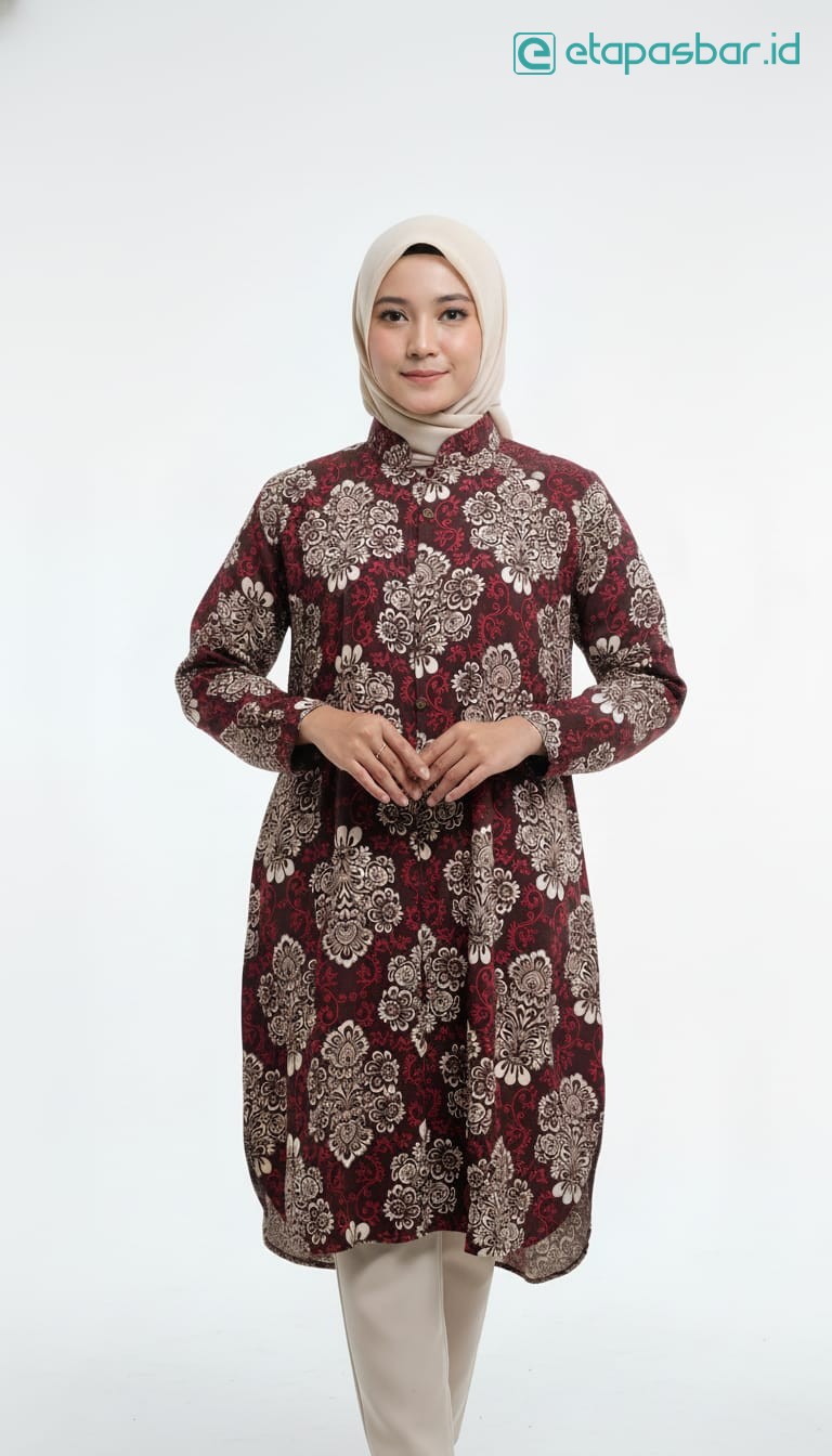 Tunik Damask - Maroon