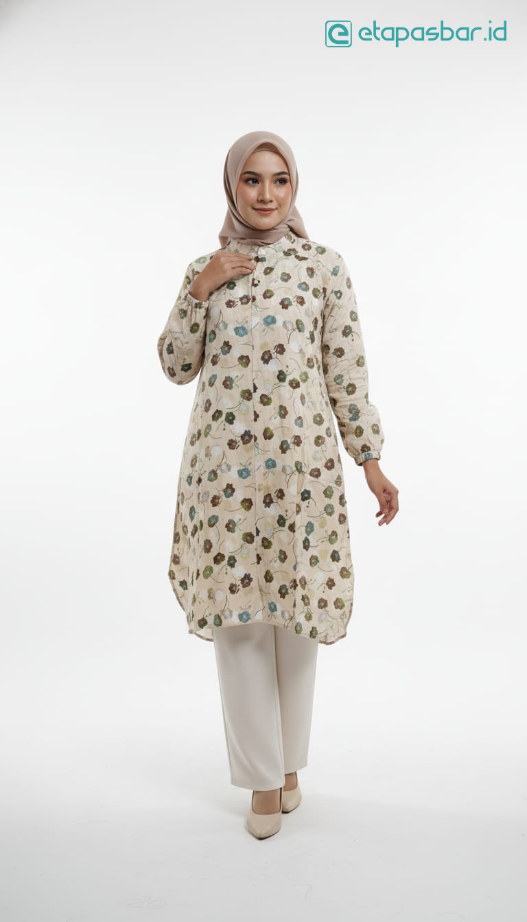 Tunik Bunga Kecil - Krem