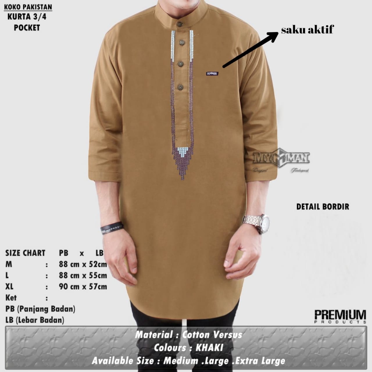 Koko Pakistan Kurta 3/4