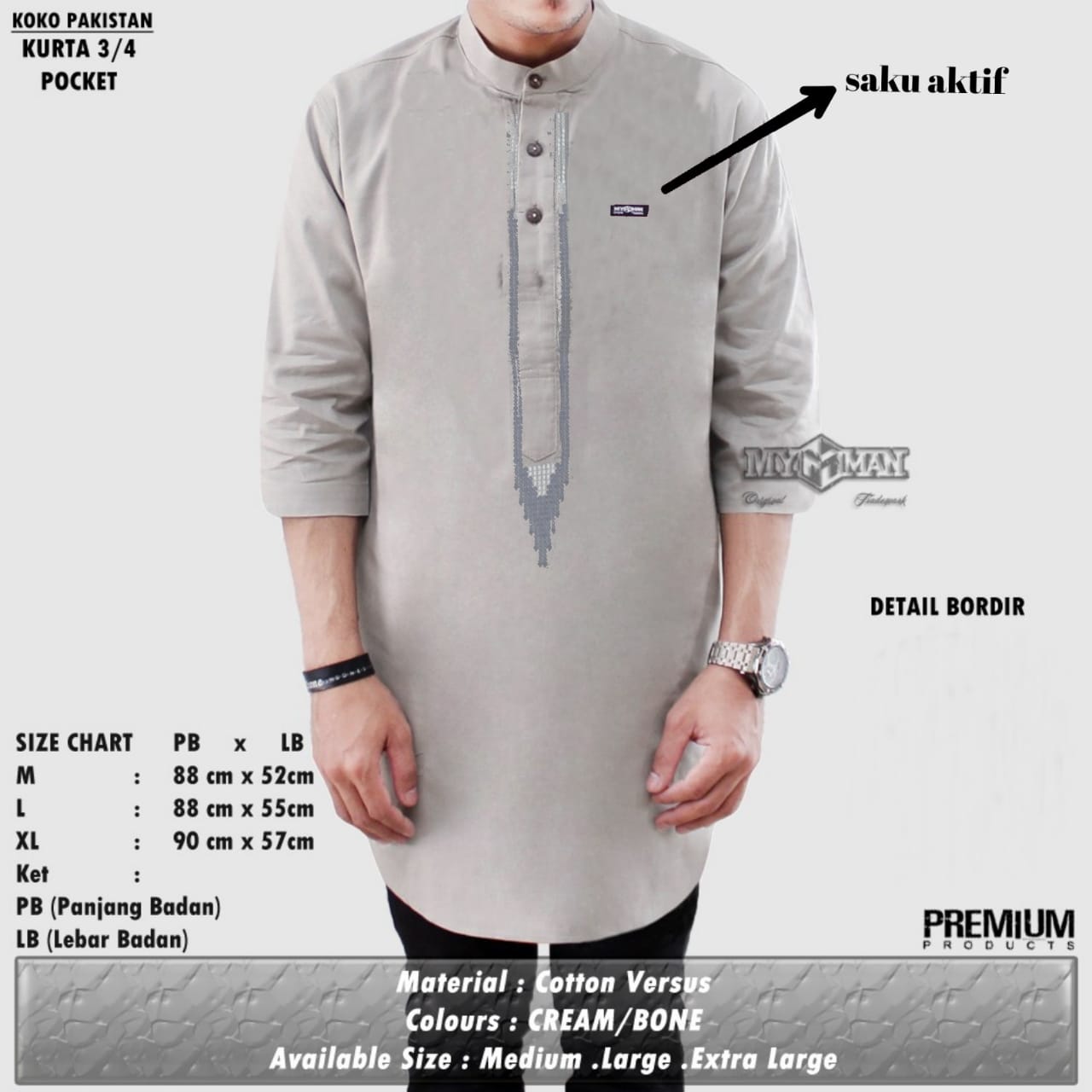 Koko Pakistan Kurta 3/4