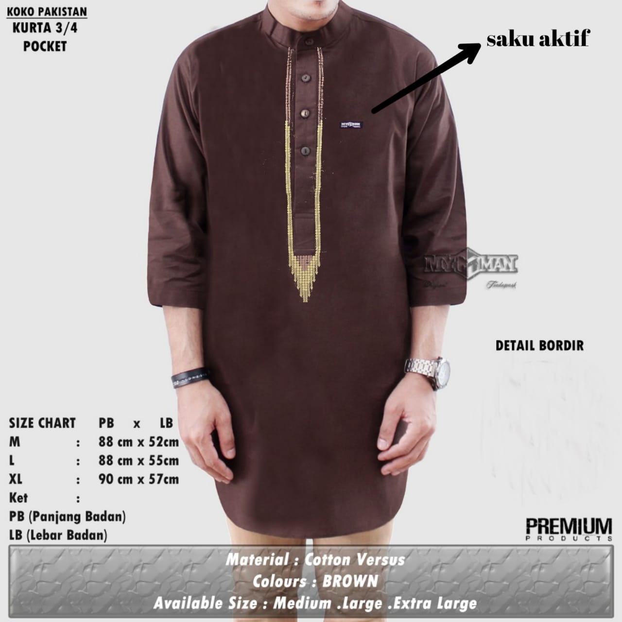 Koko Pakistan Kurta 3/4