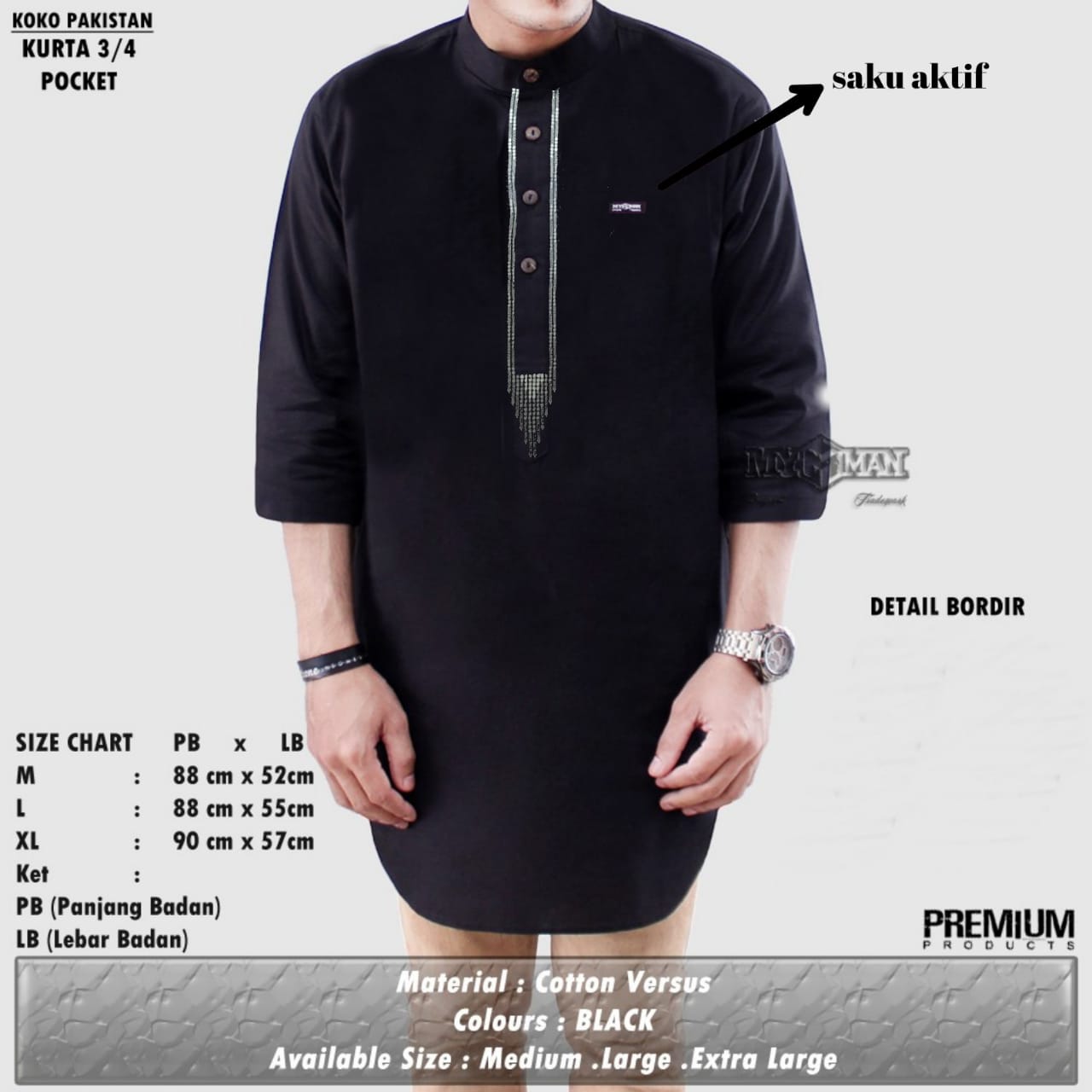 Koko Pakistan Kurta 3/4