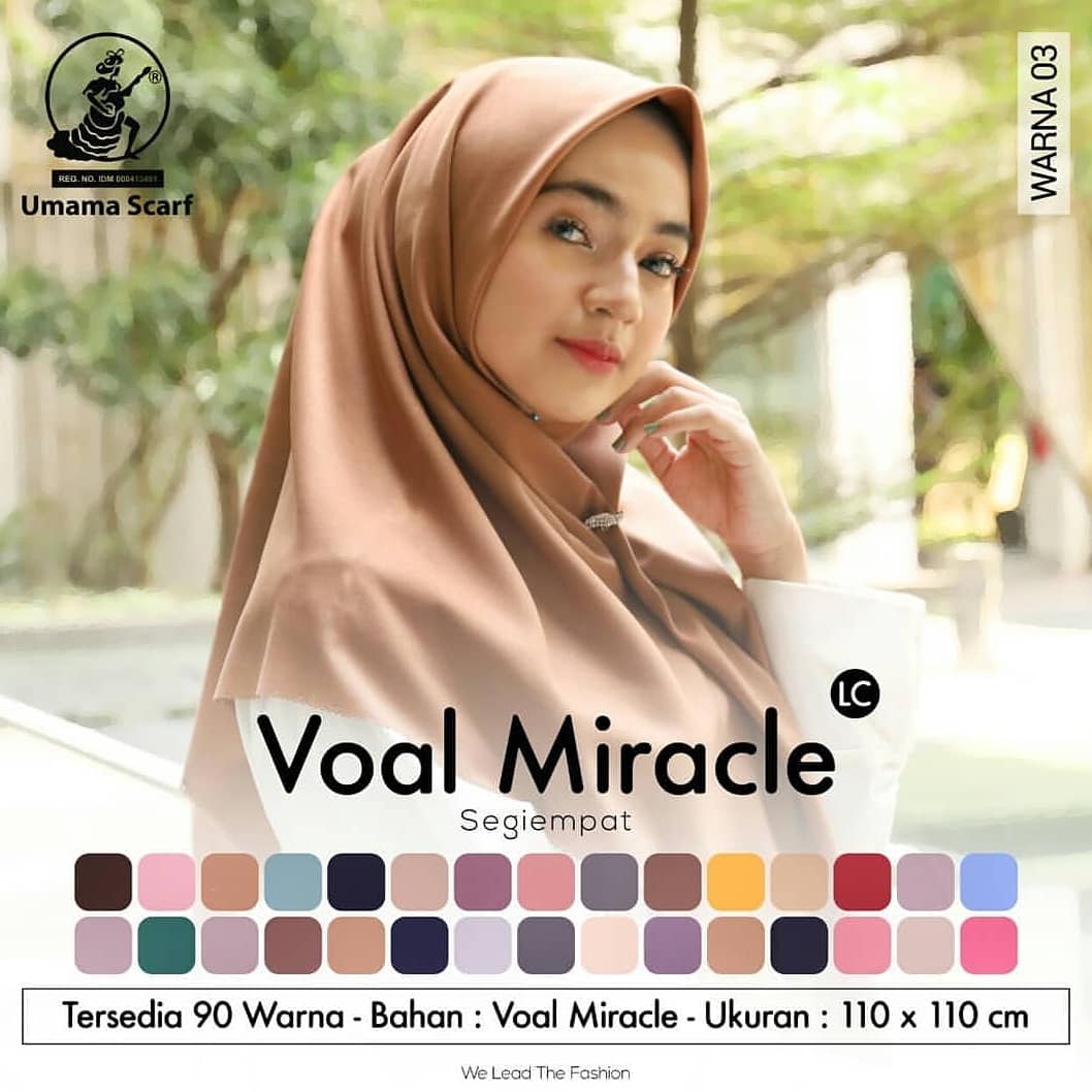 Kerudung Voal Miracle Plain LC