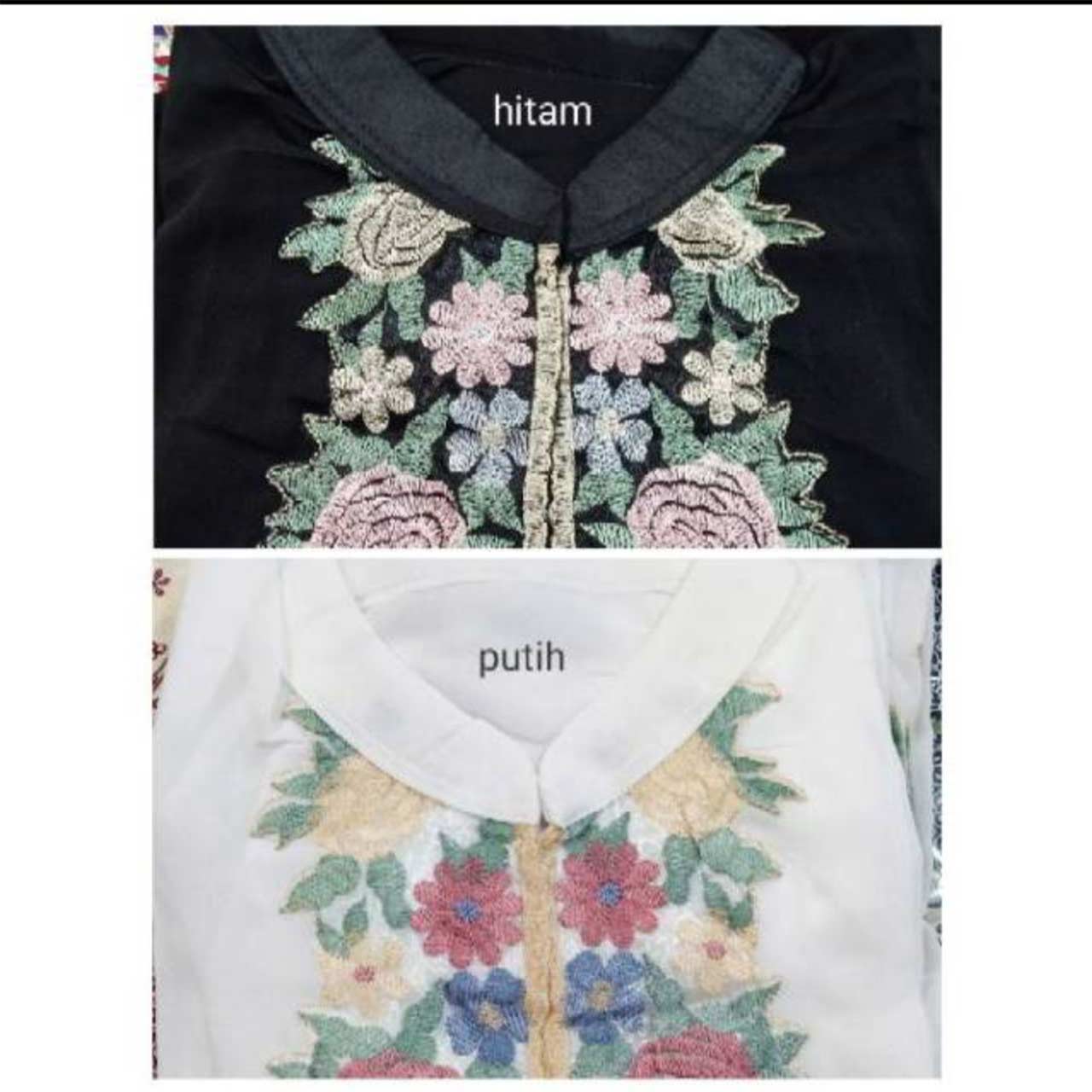 Kebaya Ceruty Bordir Bunga Mawar