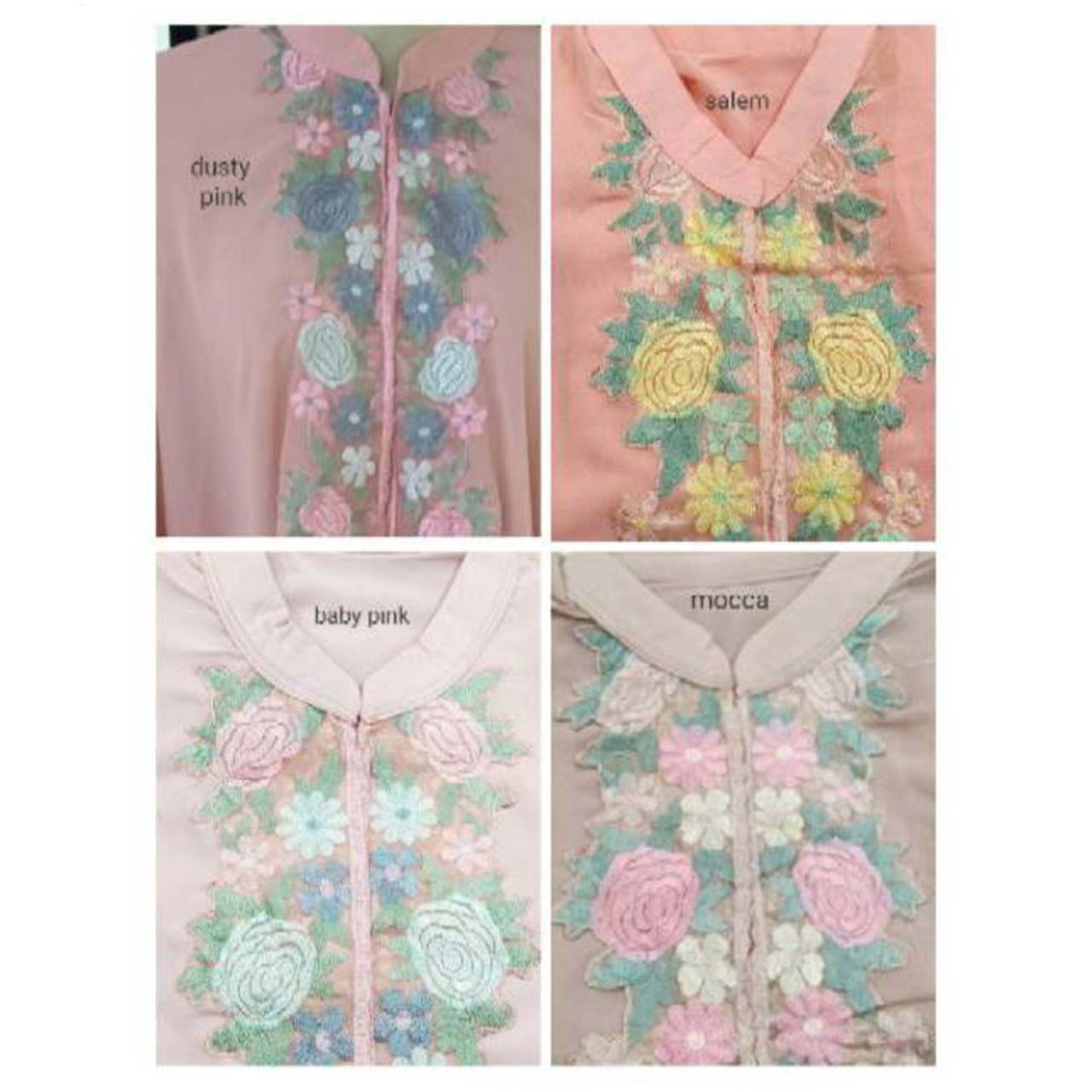 Kebaya Ceruty Bordir Bunga Mawar