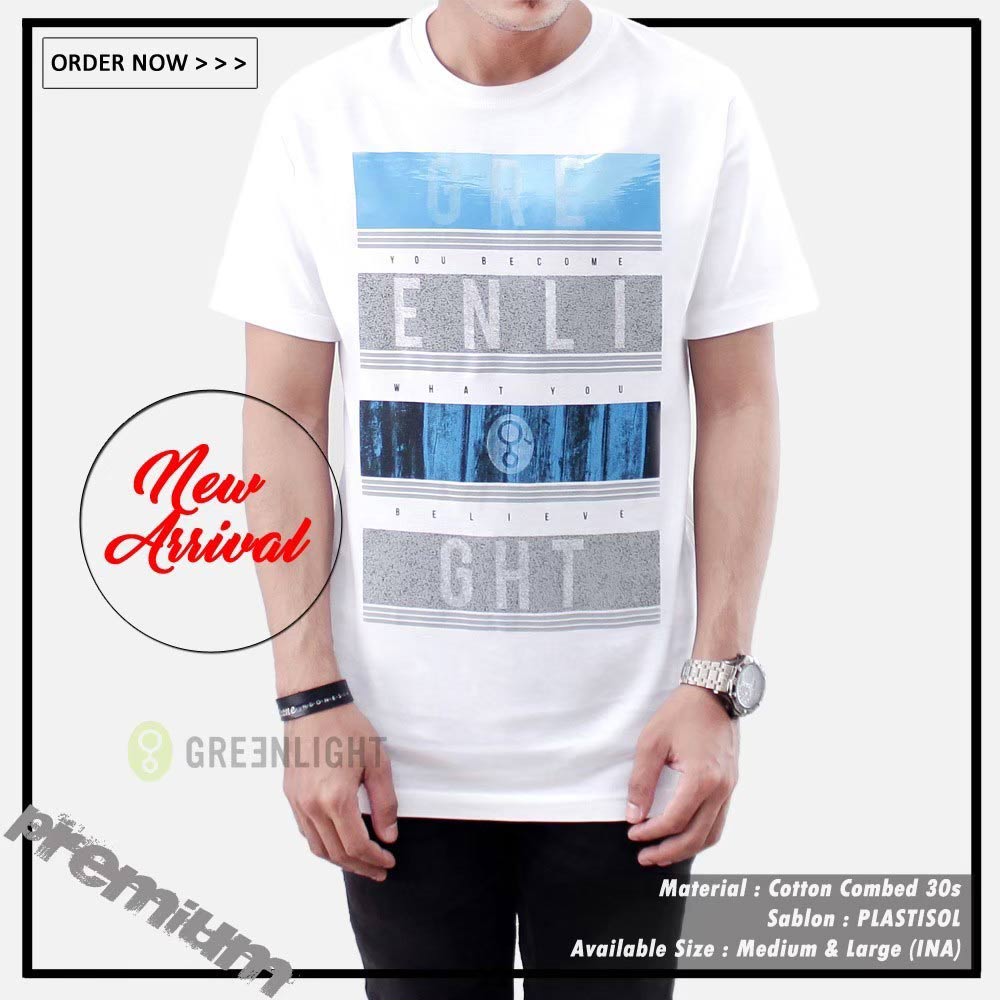 Kaos Oblong Pria Greenlight