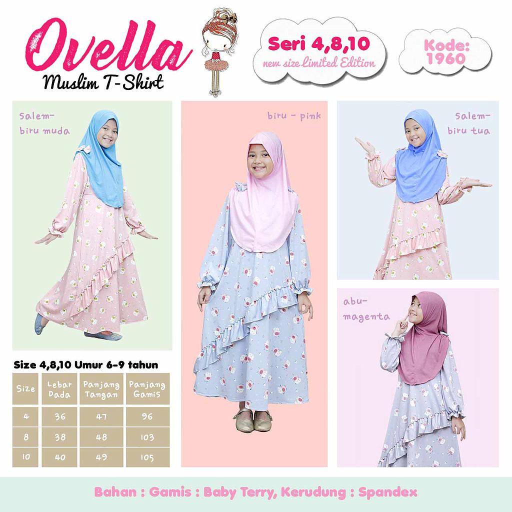 Baju Muslim T-shirt Anak Ovella