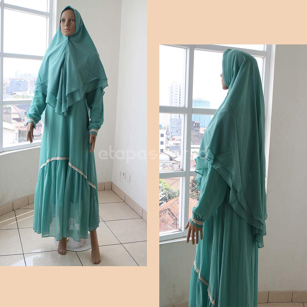 Gamis Syar'i Renda List Satu