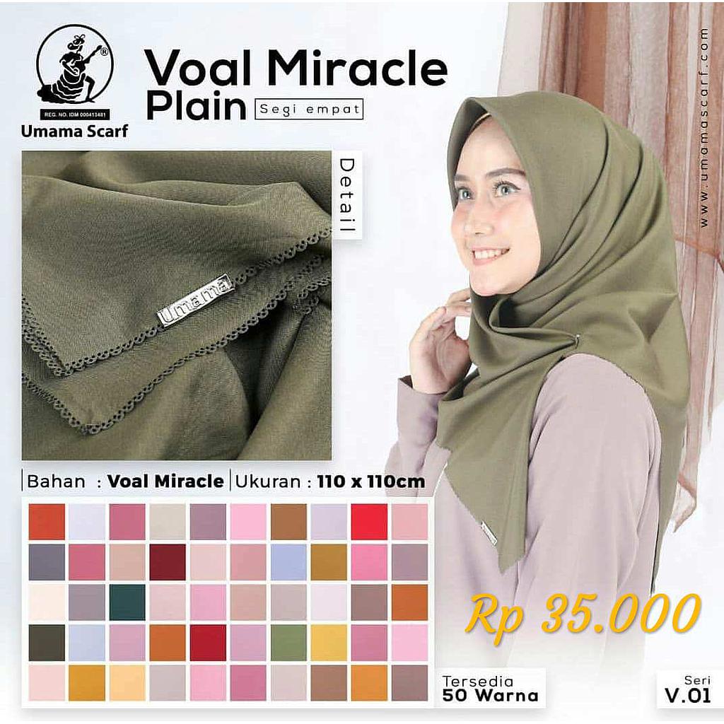 Kerudung Voal Miracle Plain