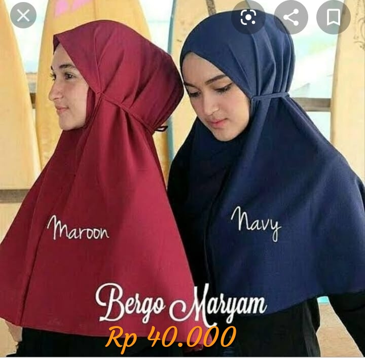 Kerudung Bergo Maryam