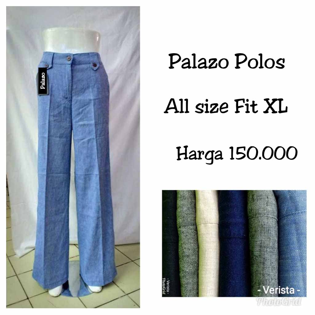 Celana Wanita Palazo Polos